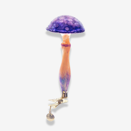 Purple  Clip-on Mushroom Ornament