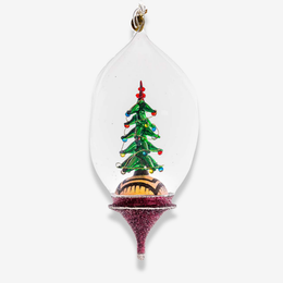 Christmas Tree In Globe Ornament