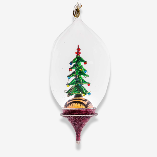 Christmas Tree In Globe Ornament