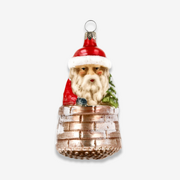 Saint Nicholas with with Tree in the Chimney Ornament