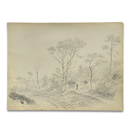 19th-century French Pencil Drawing by Alphonse Baril (#5)