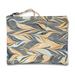 Hand Marbled One-of-a-Kind Zipper Pouch (#P15)