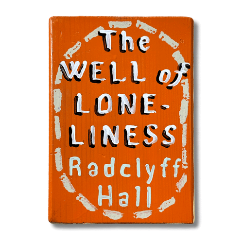 Leanne Shapton "The Well of Loneliness" Painted Wooden Book
