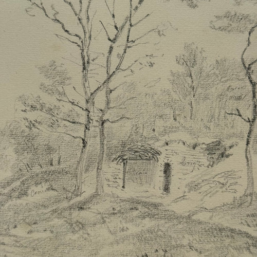 19th-century French Pencil Drawing by Alphonse Baril (#5)