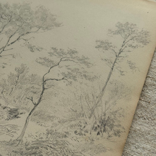 19th-century French Pencil Drawing by Alphonse Baril (#5)