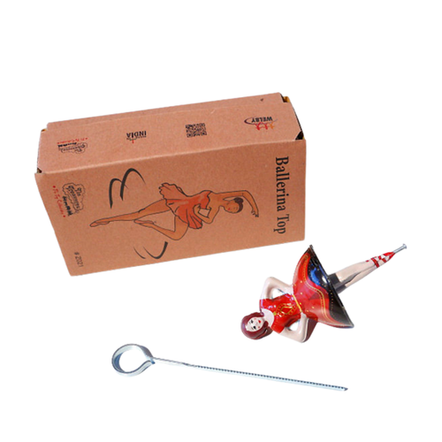 Spinning Tin Ballernina Top