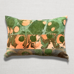Hand Marbled One-of-a-Kind Pillow (SW717)