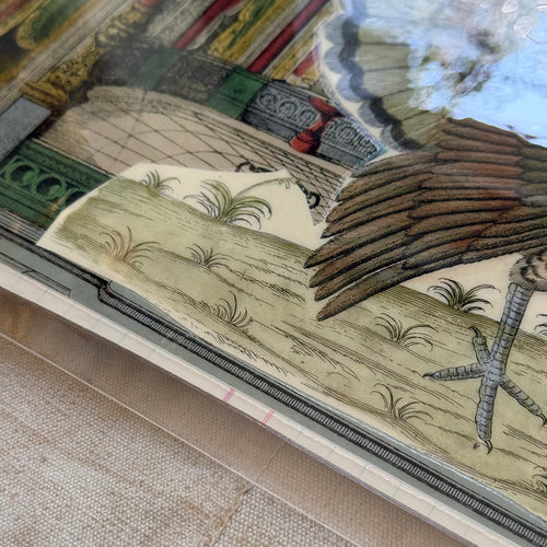 One-of-a-Kind Collaged Turkey Mat (#23)