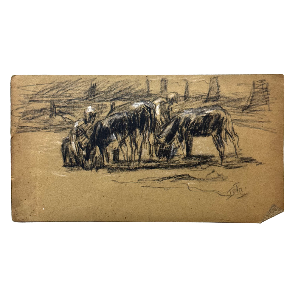Evert Rabbers Early 20th-century Horse Drawing (4)