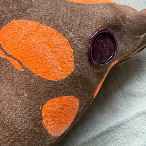 Hand Marbled One-of-a-Kind Pillow (26-11)