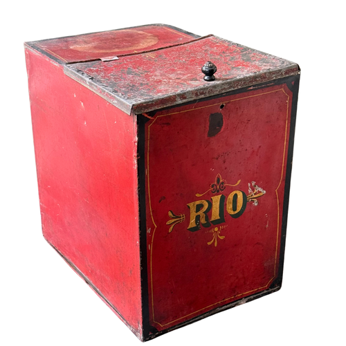 Antique “Rio” Tin Container