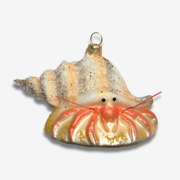 Hermit Crab with Shell Ornament