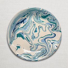 Marbled Dinner Plate in Bora Bora (BC #723)