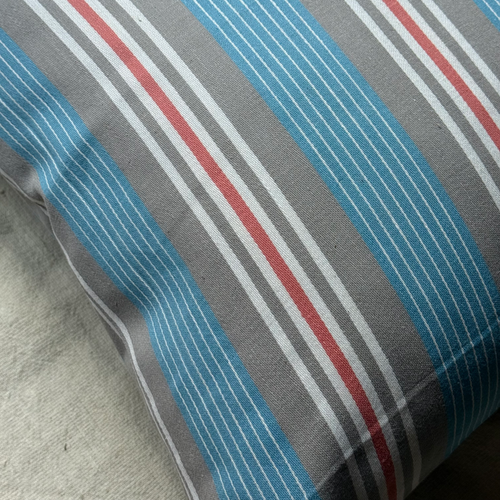 Custom 19th-century French Ticking Pillow (#3-13)