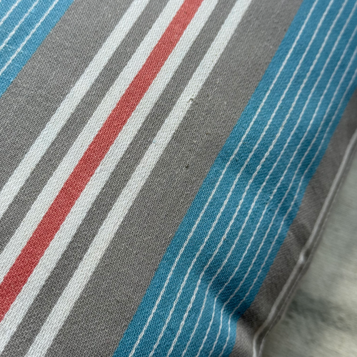 Custom 19th-century French Ticking Pillow (#3-13)