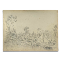 19th-century French Pencil Drawing by Alphonse Baril (#7)