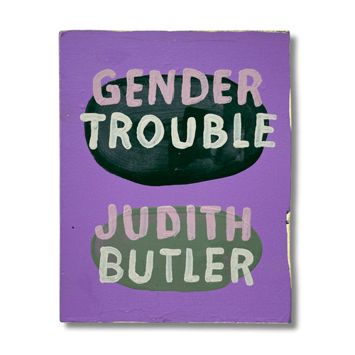 Leanne Shapton "Gender Trouble" Painted Wooden Book