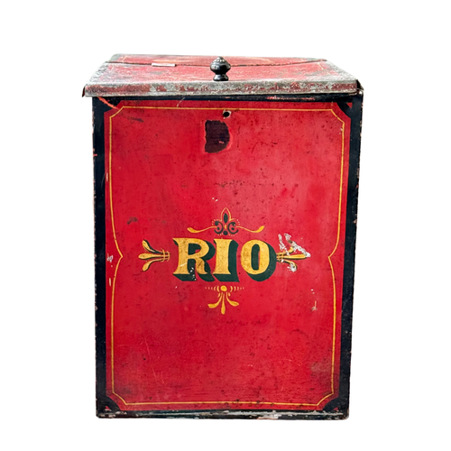 Antique “Rio” Tin Container