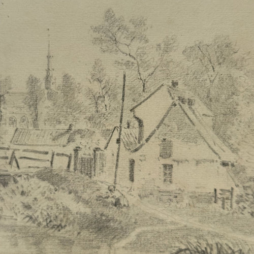 19th-century French Pencil Drawing by Alphonse Baril (#7)