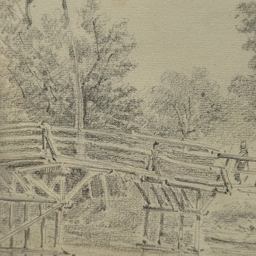 19th-century French Pencil Drawing by Alphonse Baril (#7)