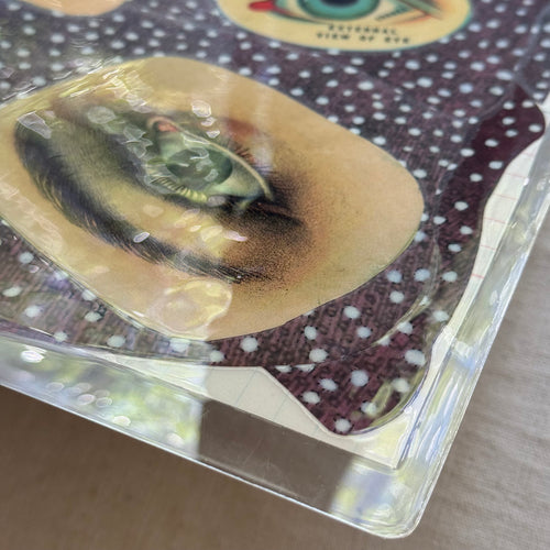 One-of-a-Kind Collaged Eye Mat (#24)