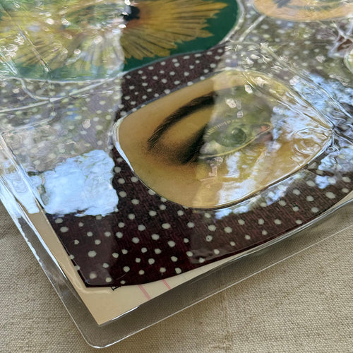One-of-a-Kind Collaged Eye Mat (#24)
