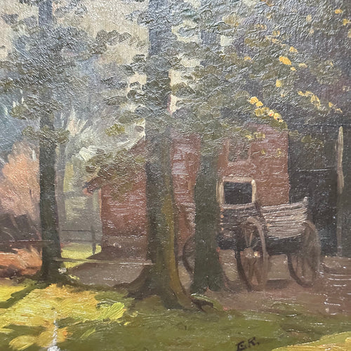Evert Rabbers Landscape Painting (2324)