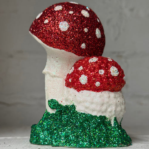 Ino Schaller Small Glitter Mushroom Duo
