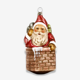 Saint Nicholas with with Sack in the Chimney Ornament