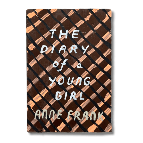 Leanne Shapton "The Diary of a Young Girl - Anne Frank" Painted Wooden Book