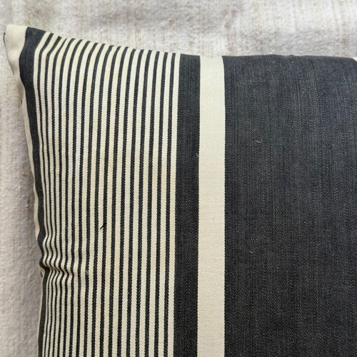 Custom 19th-century French Ticking Pillow (#42)