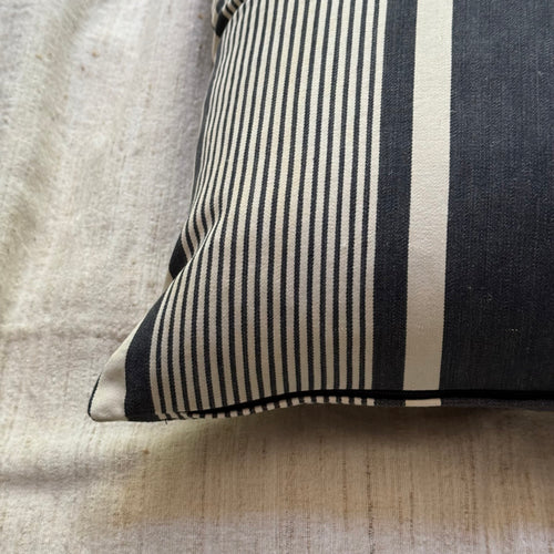 Custom 19th-century French Ticking Pillow (#42)
