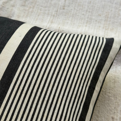 Custom 19th-century French Ticking Pillow (#42)