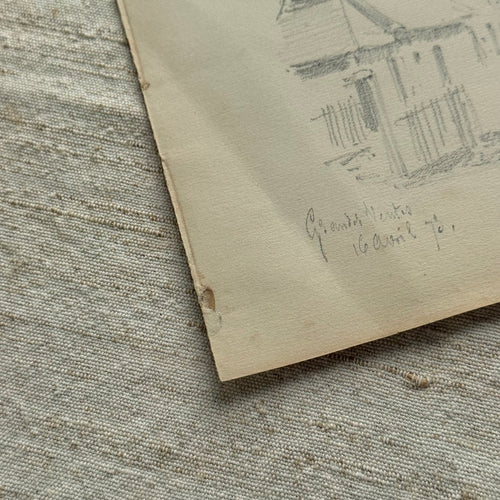 19th-century French Pencil Drawing by Alphonse Baril (#4)