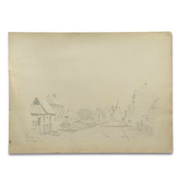 19th-century French Pencil Drawing by Alphonse Baril (#4)