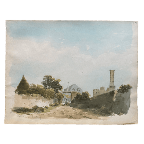 19th Century French Watercolor Painting (25)