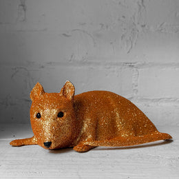 Ino Schaller Large Glitter Rat in Gold