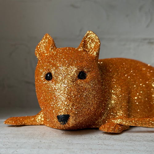 Ino Schaller Large Glitter Rat in Gold