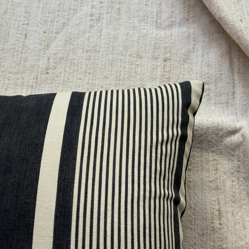 Custom 19th-century French Ticking Pillow (#42)