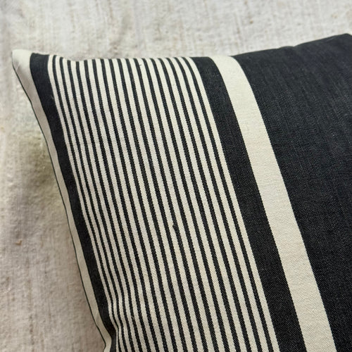 Custom 19th-century French Ticking Pillow (#42)