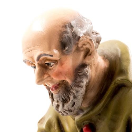 Wood Breaking Shepard Nativity Figure