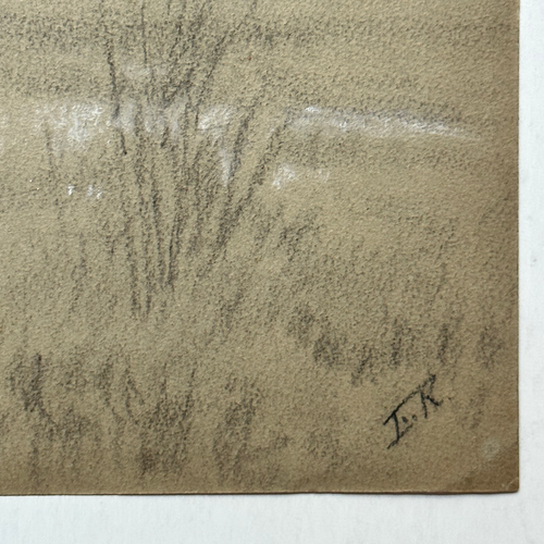 Evert Rabbers Early 20th-century Landscape Drawing (ERL24)