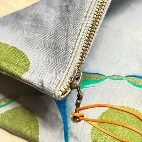Hand Marbled One-of-a-Kind Zipper Pouch (#P16)