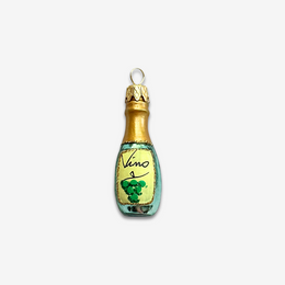 Nostalgic Mini Wine Bottle Ornament