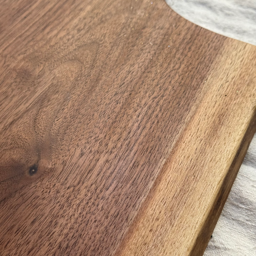 Spencer Peterman 27" Black Walnut Wood Cutting Board with Handle (#4-21)