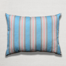 Custom 19th-century French Ticking Pillow (#3-15)