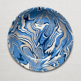 Marbled Soup Plate in Arcachon (AR #727)