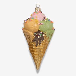 Ice Cream Cornet Cone Ornament