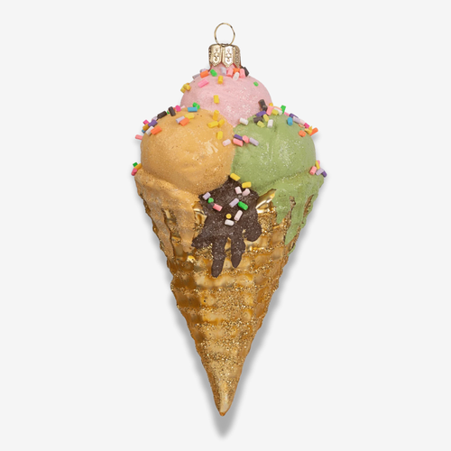 Ice Cream Cornet Cone Ornament