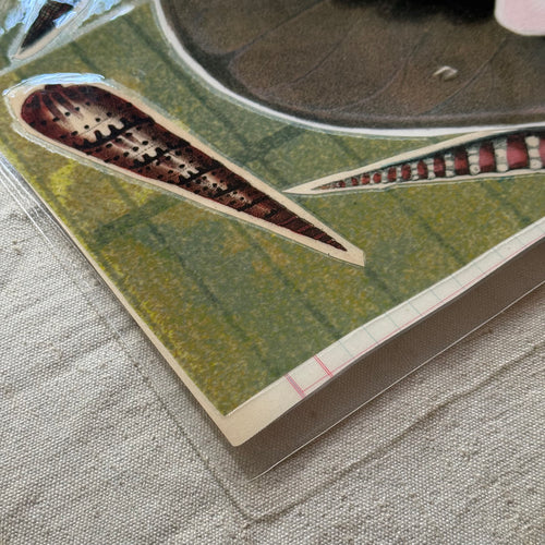 One-of-a-Kind Collaged Lily Pad & Seashell Mat (#27)